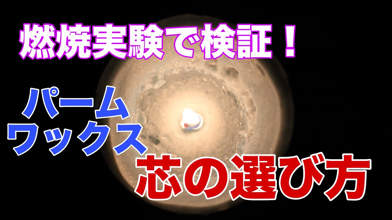 vol.160【メモ動画】パームワックスの芯の選び方 検証動画 大西先生