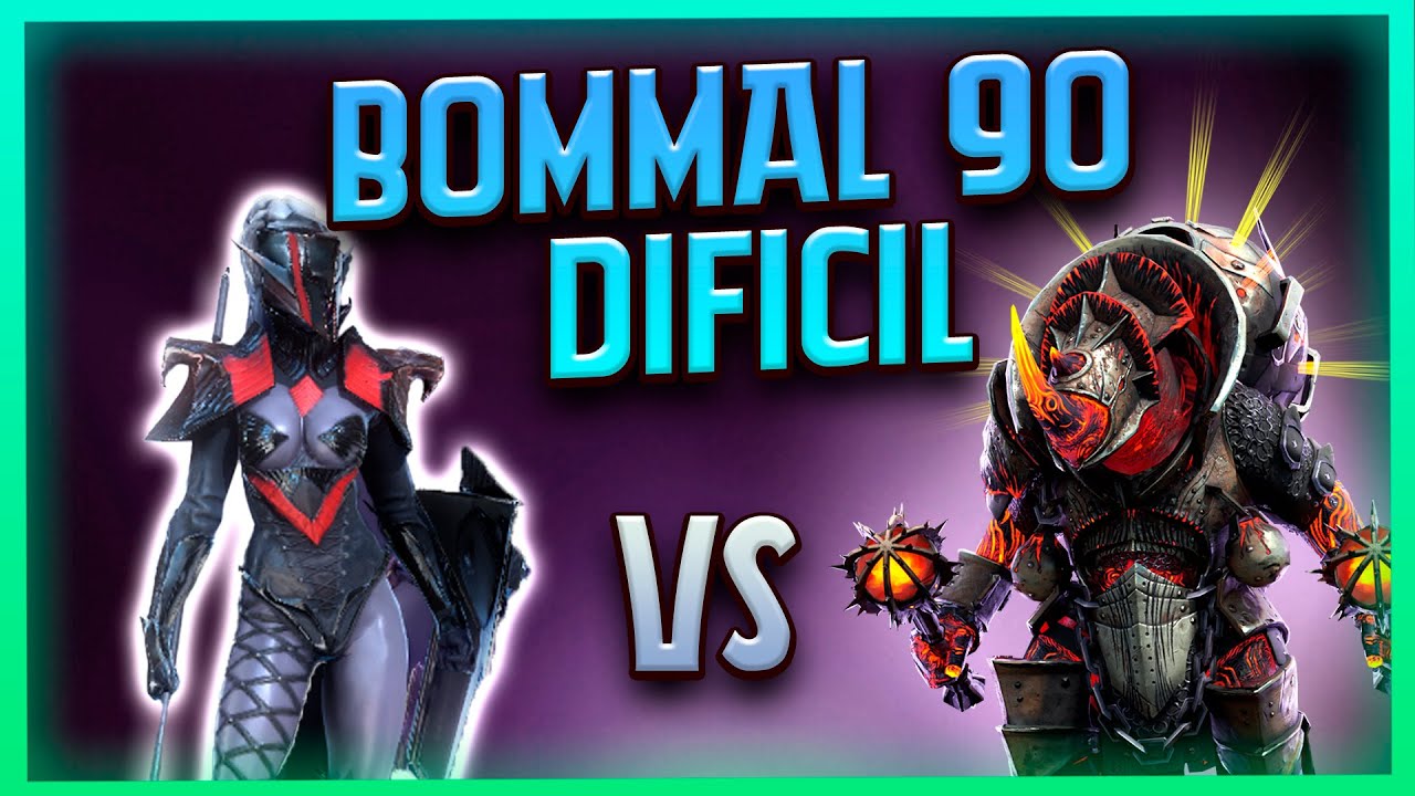 💣 Como pasar BOMMAL 90 DIFICIL: la setup de YELMO CARMESI【 RAID SHADOW LEGENDS】