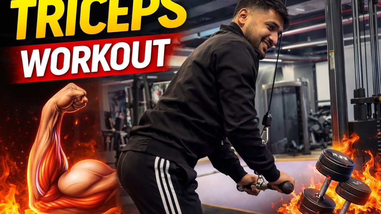 Day 4 | 100 Days Transformation – Triceps Workout 💪🔥