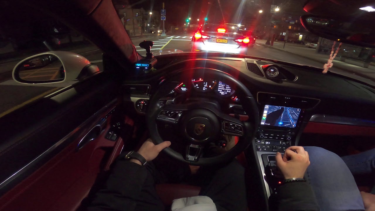 Porsche 911 turbo tuned POV night drive NYC life (ტესტ დრაივი) test drive