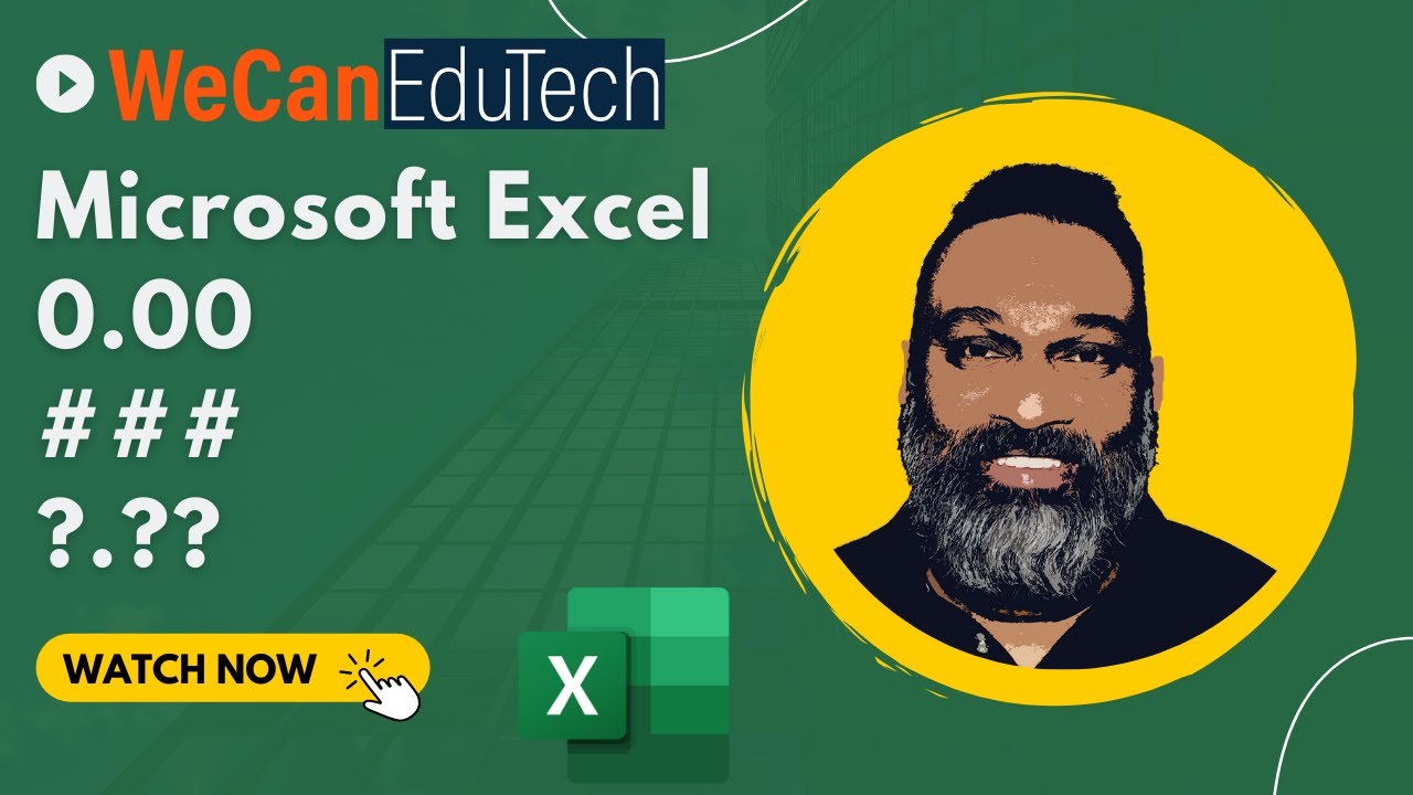 How to use 0, # and ? number formatting in Excel
