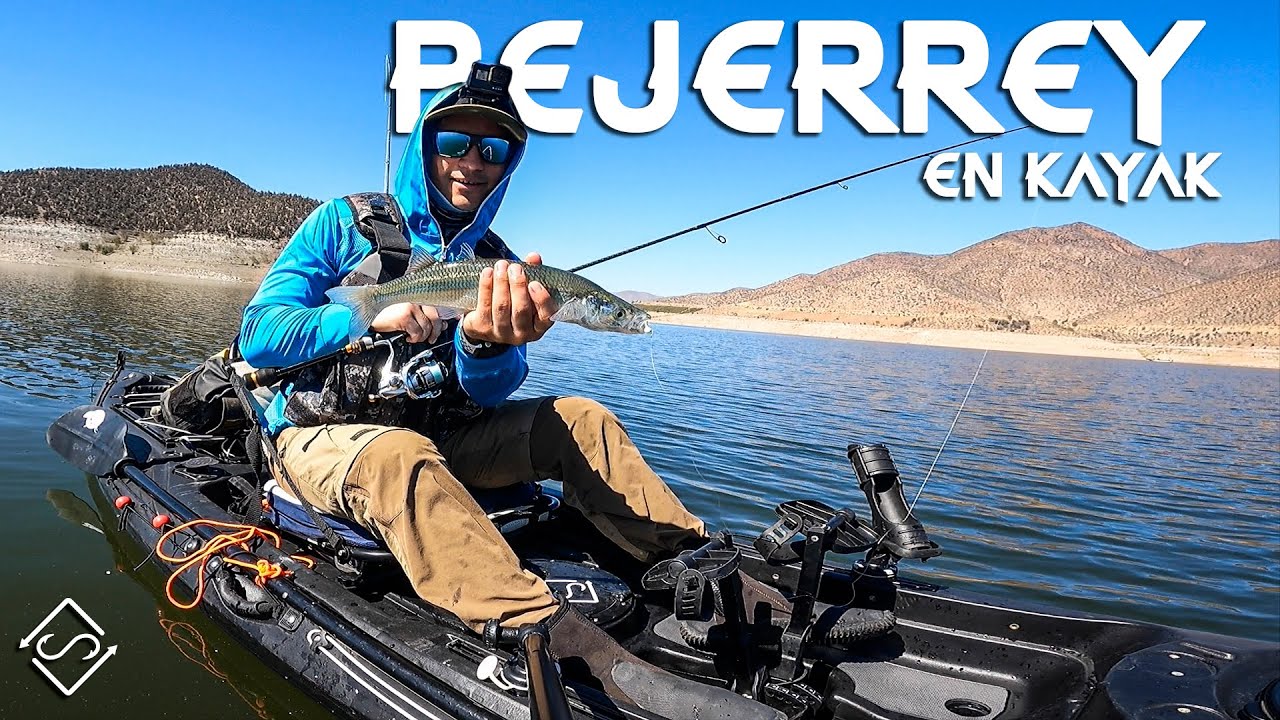 Pesca de PEJERREY en KAYAK !! desde un embalse