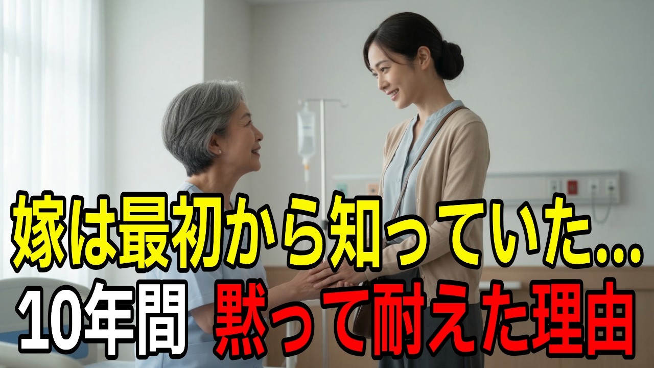 嫁は最初から知っていた…10年間黙って耐えた本当の理由