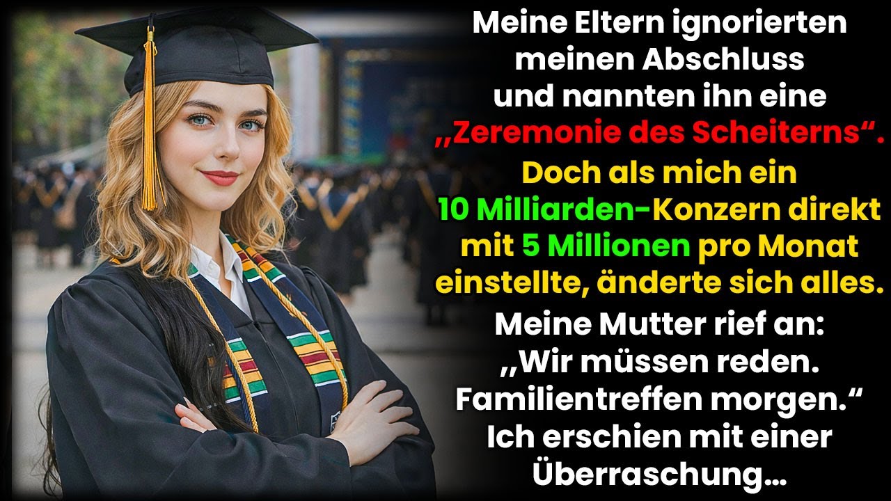 Meine Eltern Ignorierten Meinen Abschluss — Bis Ich Einen 5 Mio. Job Pro Monat Bekam