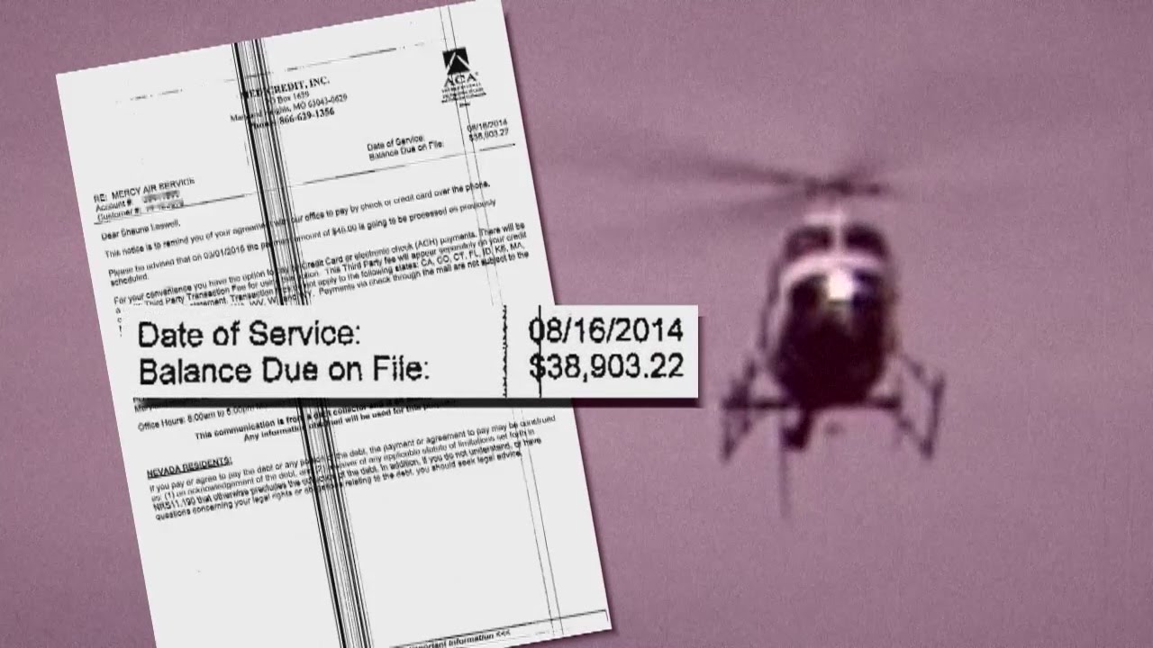 Sky high bills plague patients following air ambulance rides