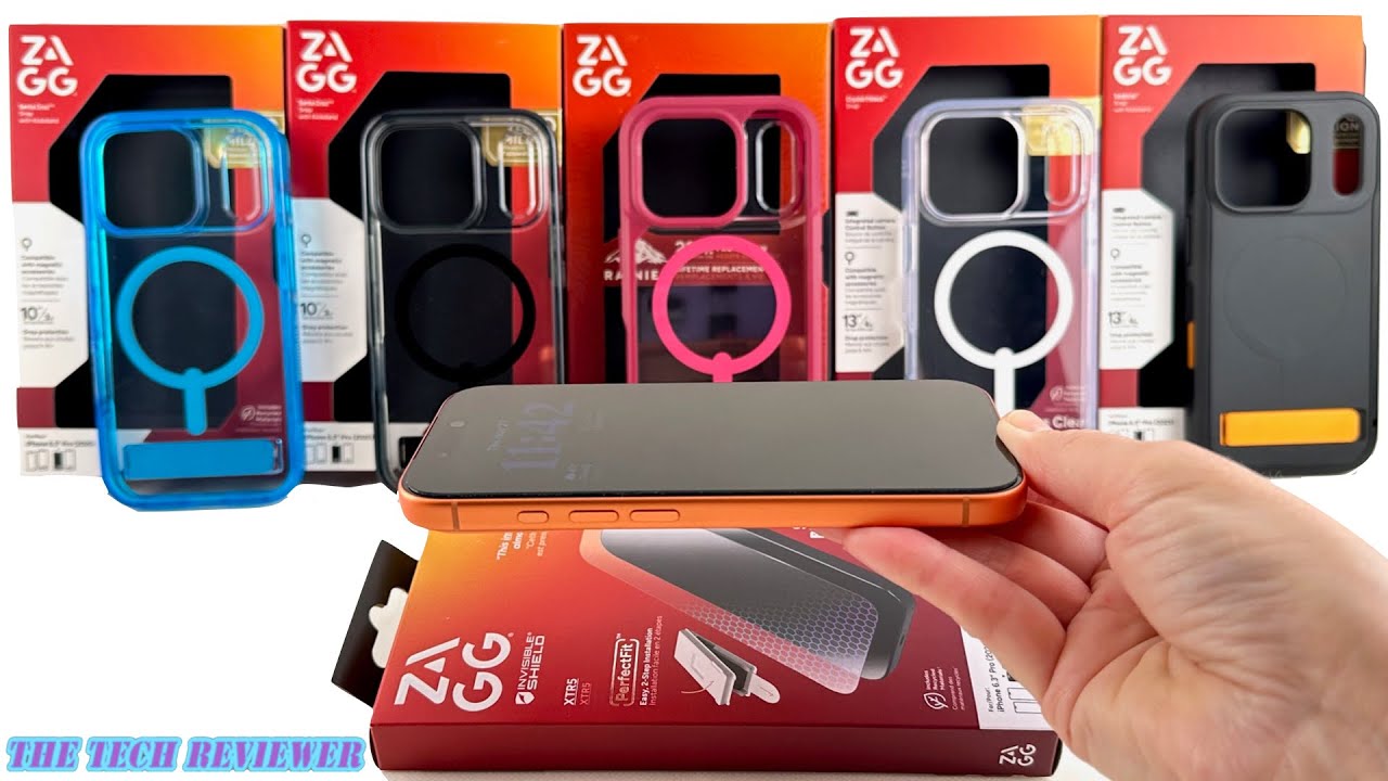 Надежная установка защитной пленки ZAGG XTR5 + чехлы Rainier, Crystal Palace и другие для iPhone ...