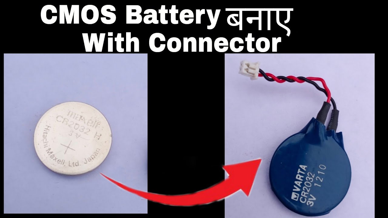 How to repair CMOS battery for laptops? || with Connecter || Full video