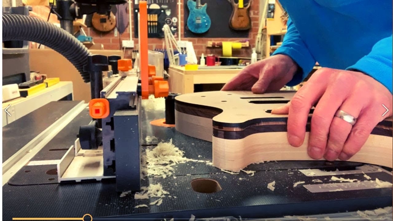Electric Guitar Scratch Build - More Routing & Cutting Out the Neck #ggbo2022