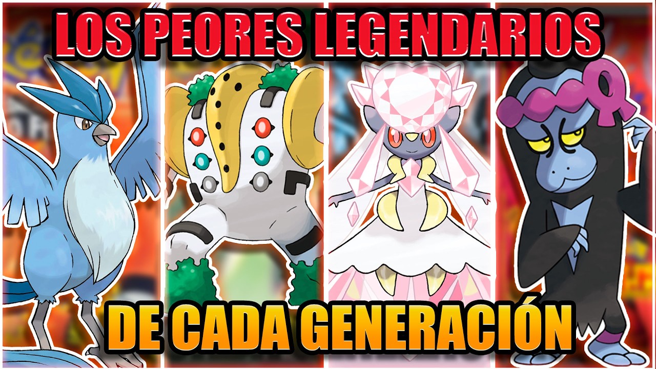 LOS PEORES POKÉMON LEGENDARIOS de CADA GENERACION