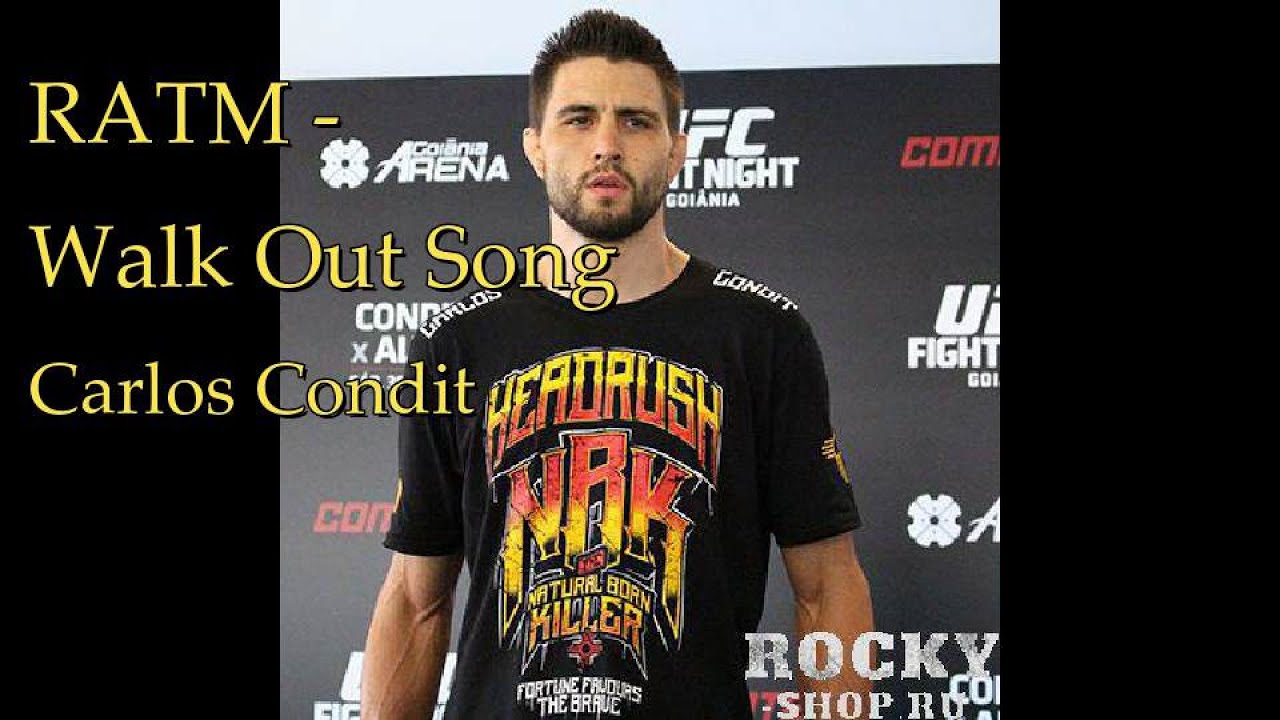Tribute to Carlos Condit - Walkout Song RATM (The Natural Born Killer)