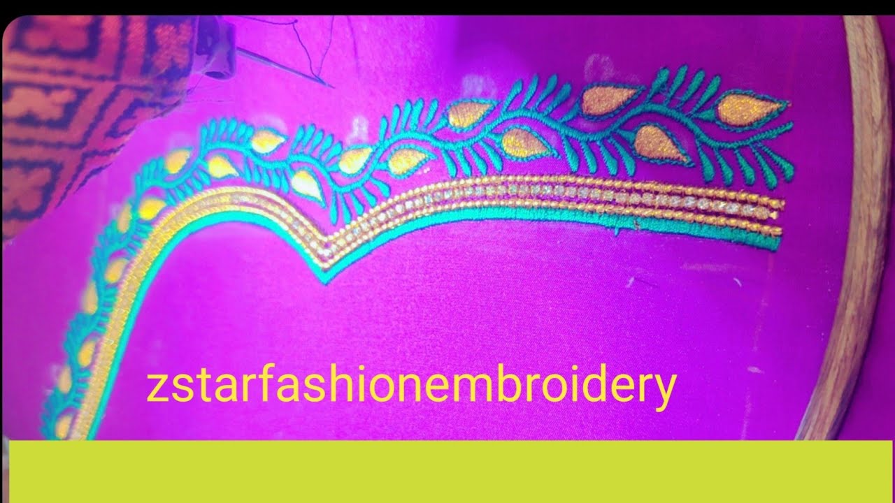 Normal machine work blouse designs zstarfashionembroidery  #embroidery