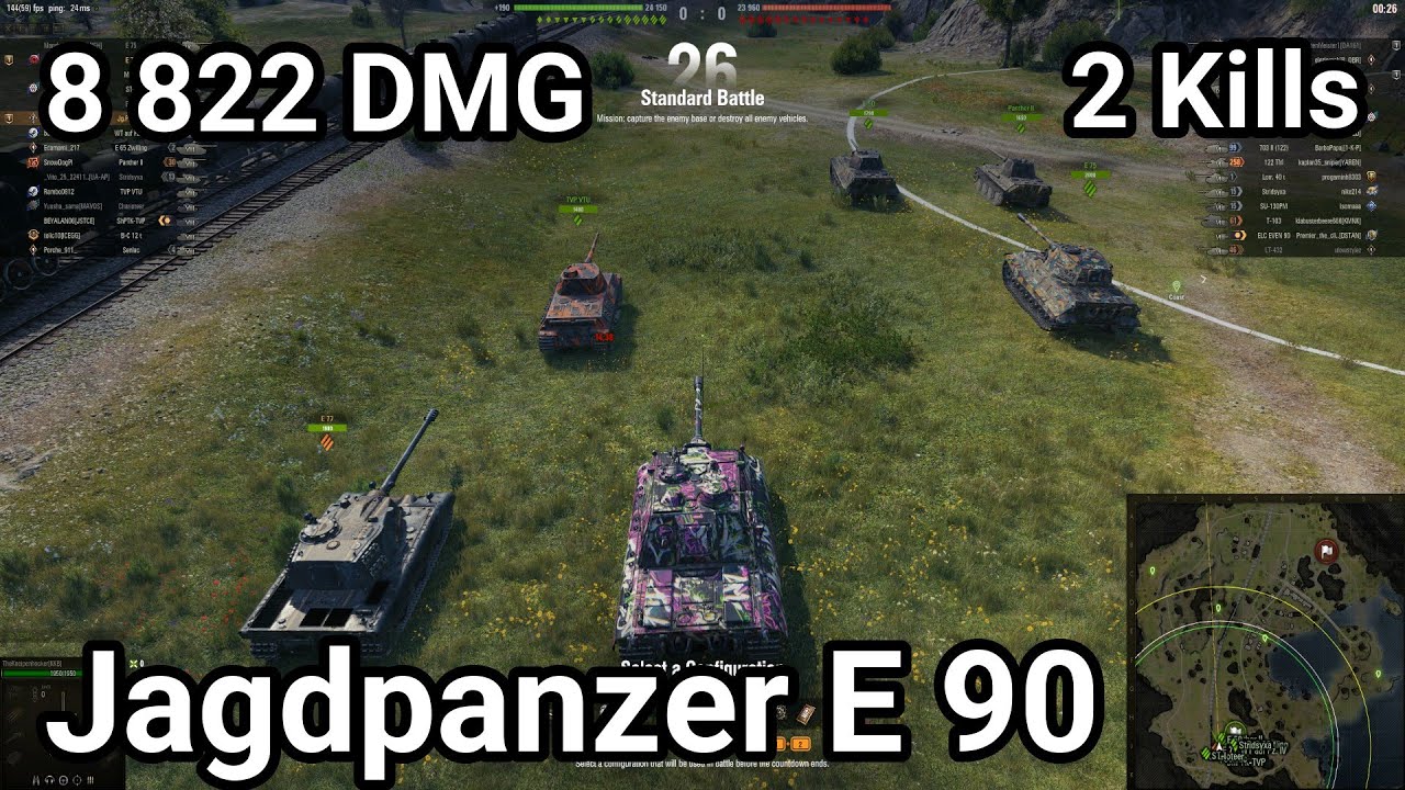 Jagdpanzer E 90 - 8 822 damage / 2 kill / 2 130 blocked / 281 assist