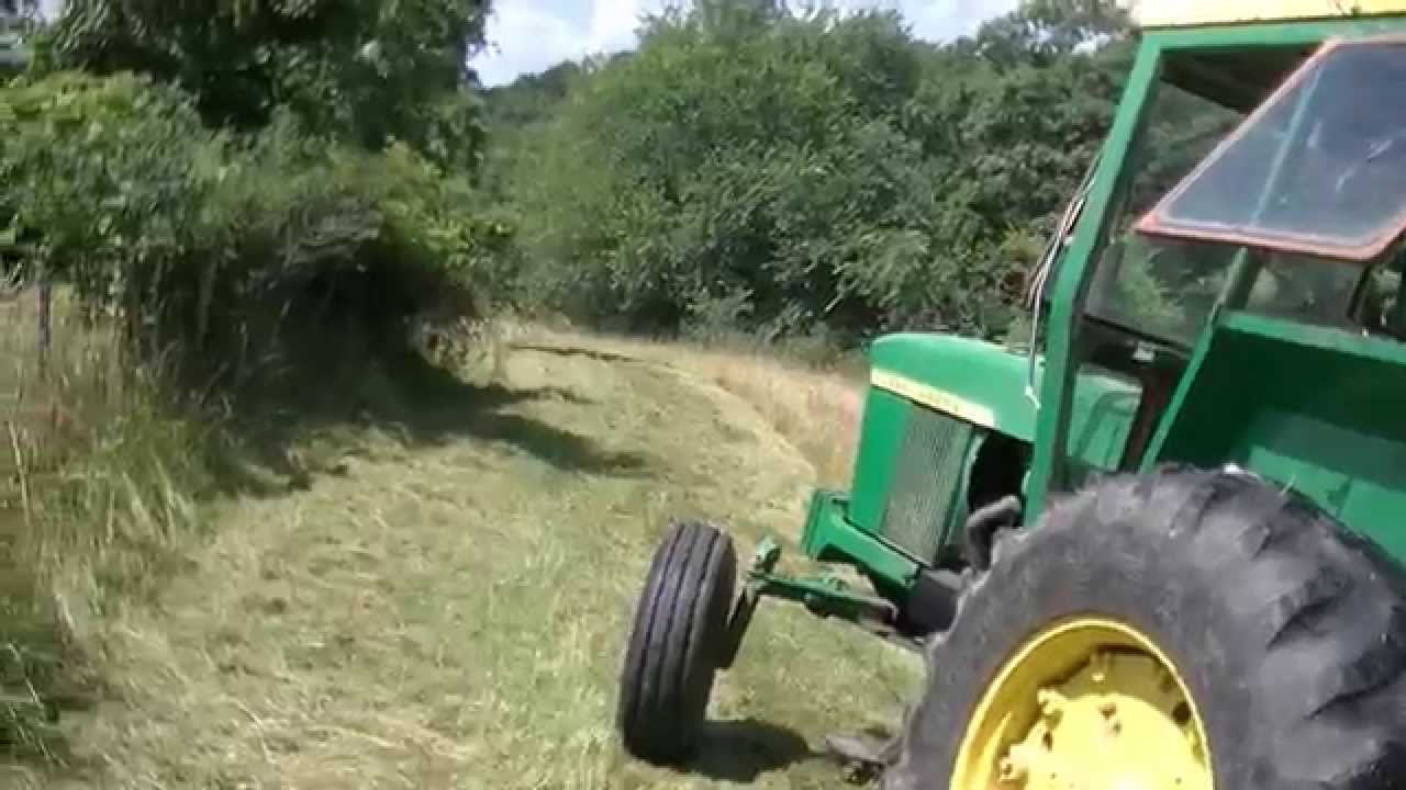 Bush Hogging the steer lot