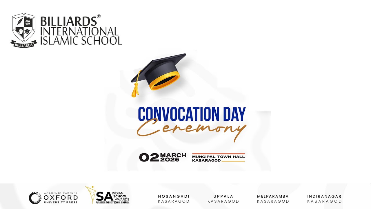 BILLIARDS  INTERNATIONAL SAMIC SCHOOL  | CONVOCATION DAY Ceremony | MUNCIPAL TOWN HALL KASARAGOD