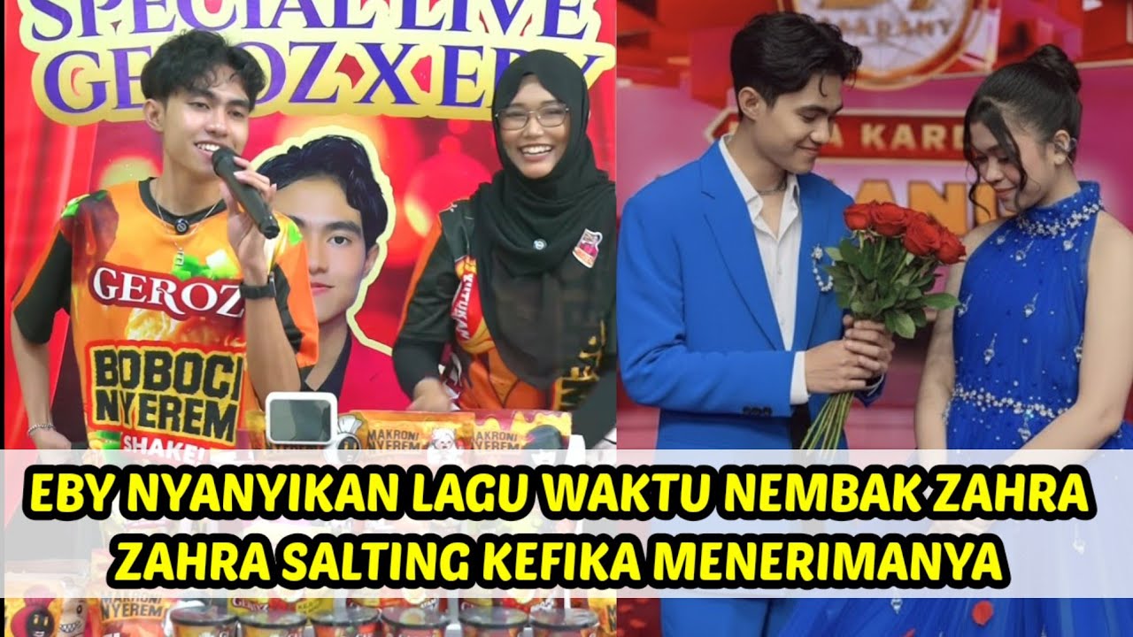 Lagu eby ketika nembak zahra, zahra salting ketika ambil bunga dari eby