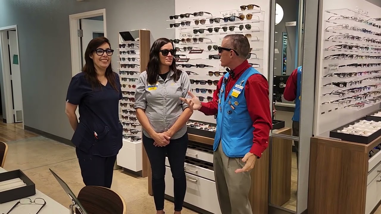 That Walmart guy checks out the new smart Ray Ban sunglasses