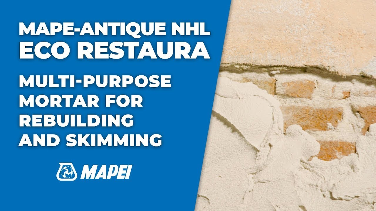 Multi-purpose mortar | for rebuilding and skimming | Mape-Antique NHL Eco Restaura | Mapei