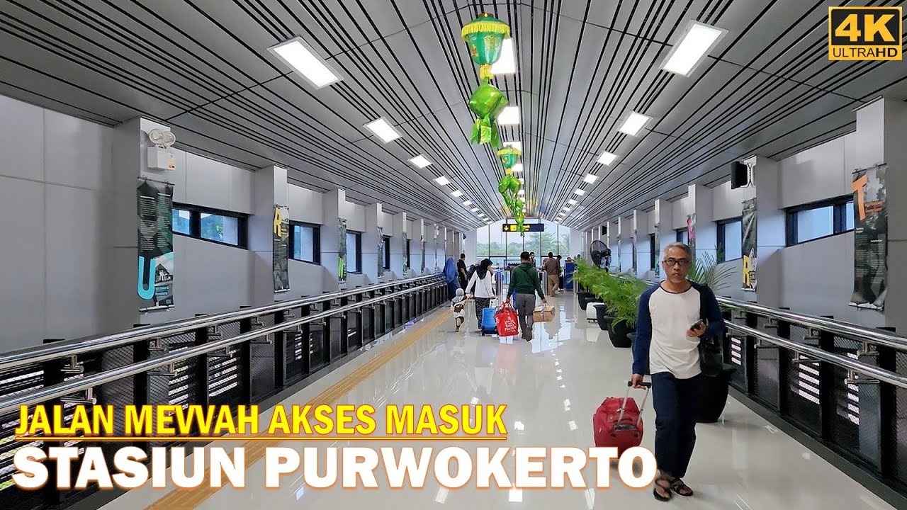 Jalan baru akses masuk Stasiun Purwokerto❗ Explore Walk Purwokerto Railway Station [Central Java] 4K