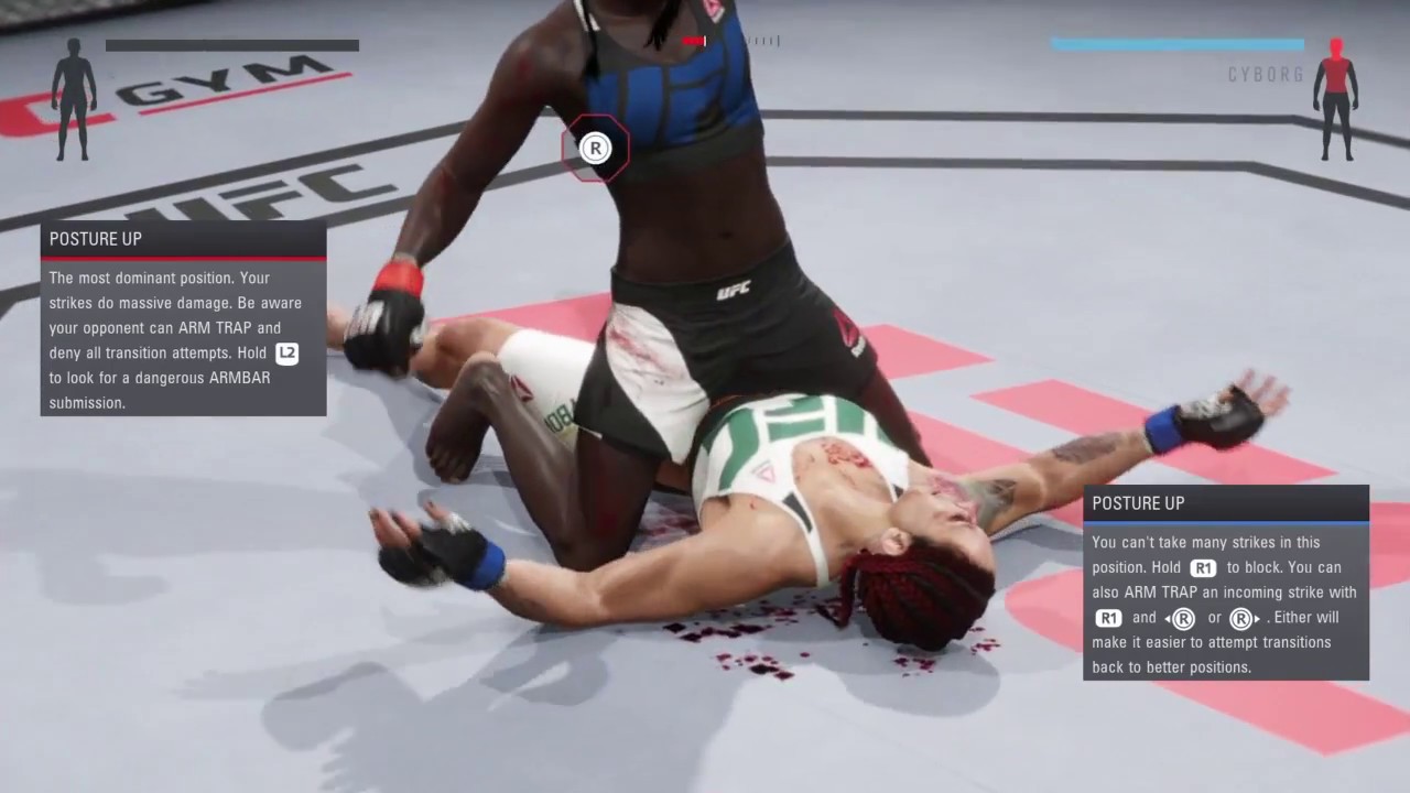 Julia and Twitch making Cyborg bleed as much as possible (UFC 2: Ryona Edition)