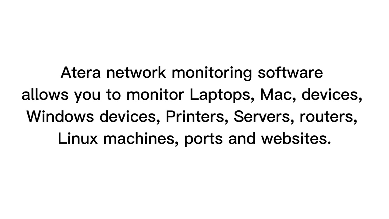 ATERA | Network Monitoring Software