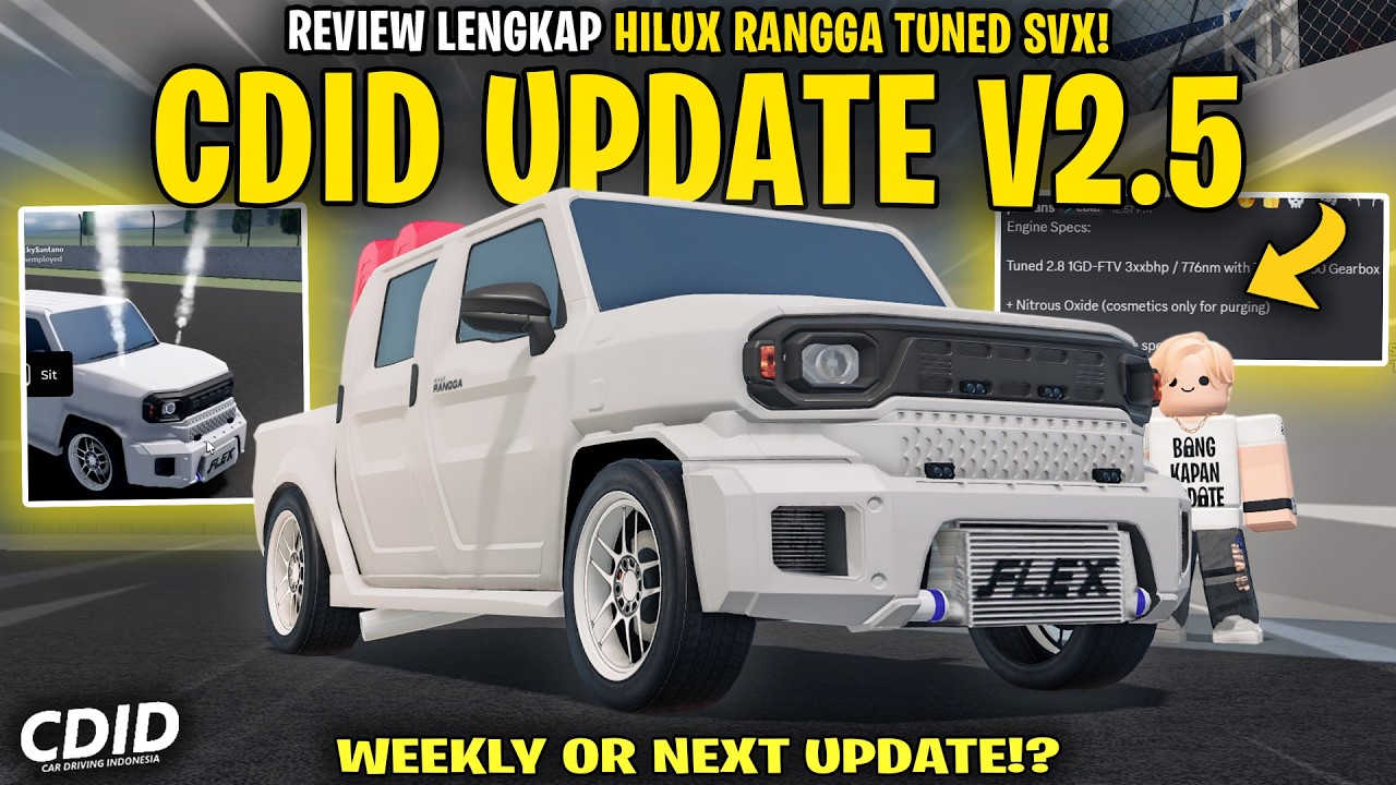 REVIEW LIMITED BARU HILUX RANGGA DIESEL CUMI SVX PROJECT CDID UPDATE V2.5 - CDID V2.5 Roblox