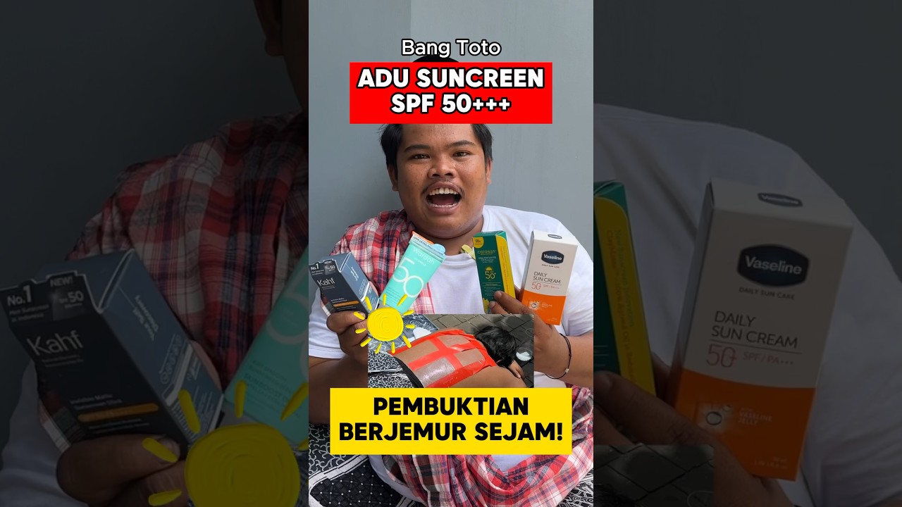 ADU SUNSCREEN‼️Mana yang paling tahan matahari ye? 🧐