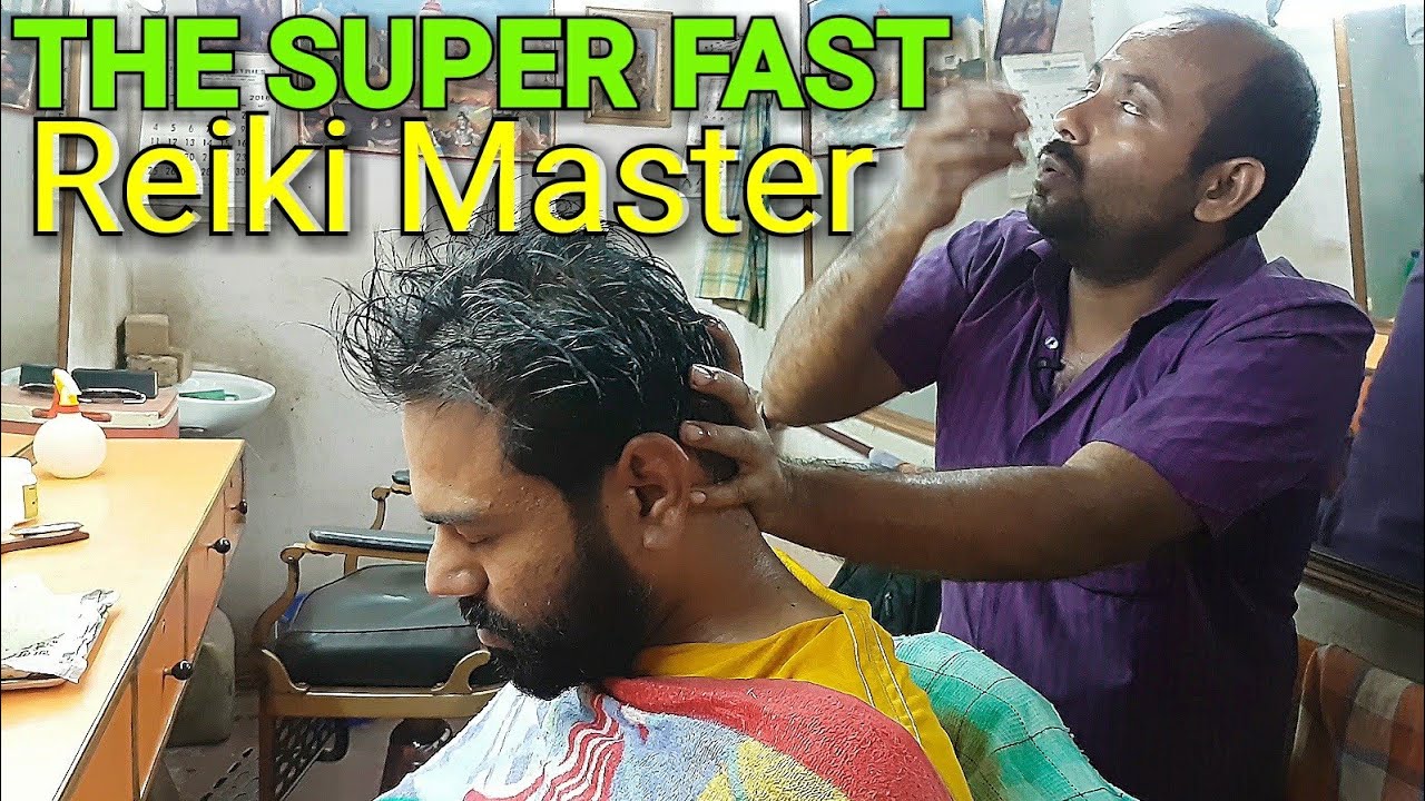 Reiki master head massage with neck cracking ASMR videos