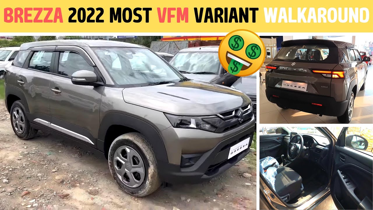 2022 Maruti Brezza Lxi Base Model Most Value For Money Variant Features Detailed Walkaround Review