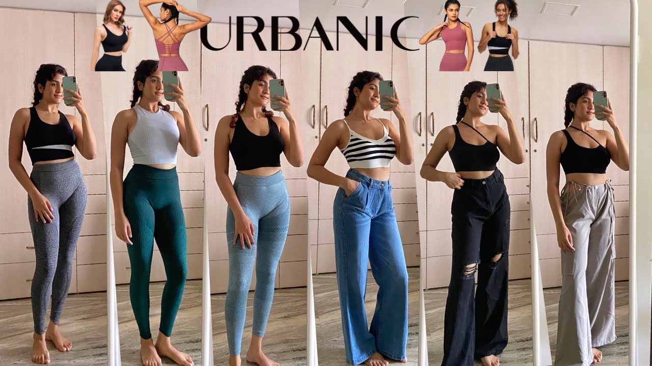 Urbanic Gym Wear Haul + Review | Activewear, Sports Bras, Leggings, Jeans #urbanic #urbanichaul