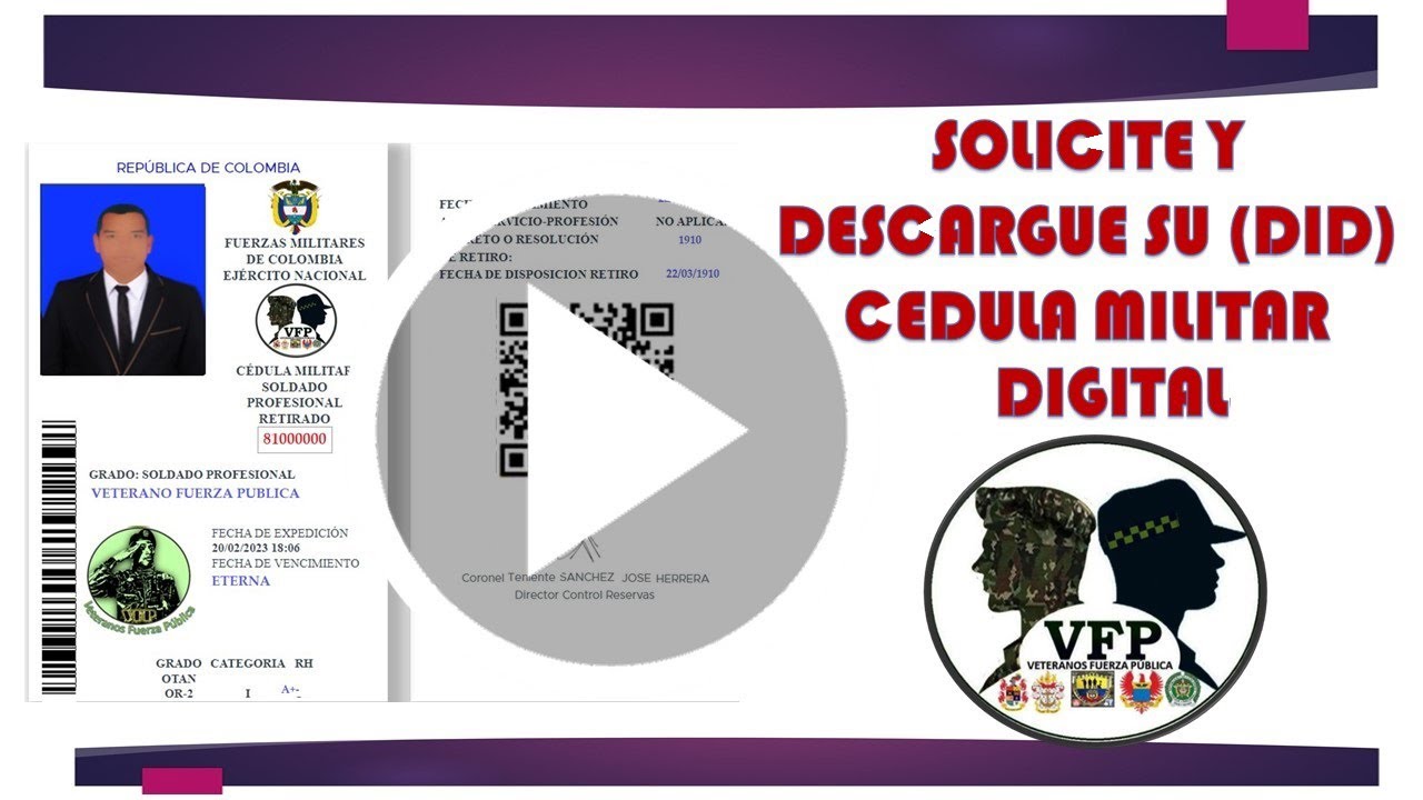 CEDULA MILITAR DIGITAL  paso a paso como descargar fácil su (DID) (2023)