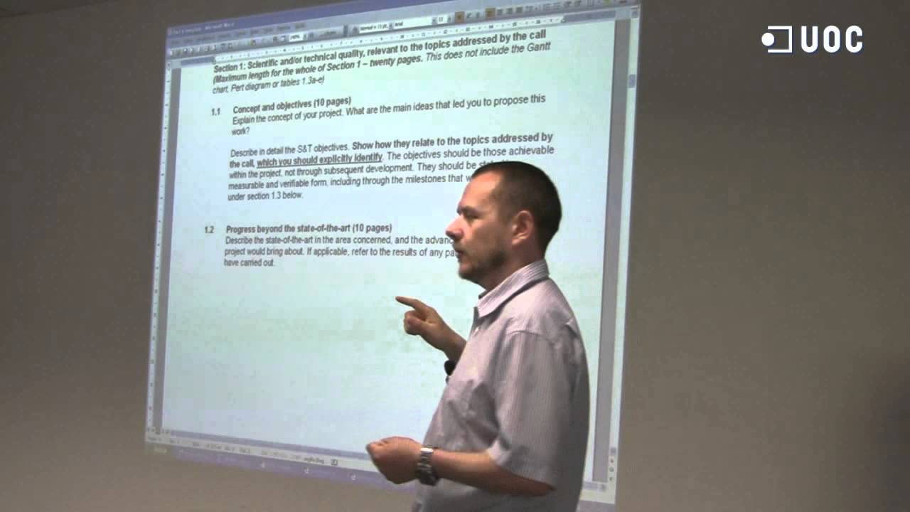 Writing Effective Proposals in English for FP7 (Part 2)