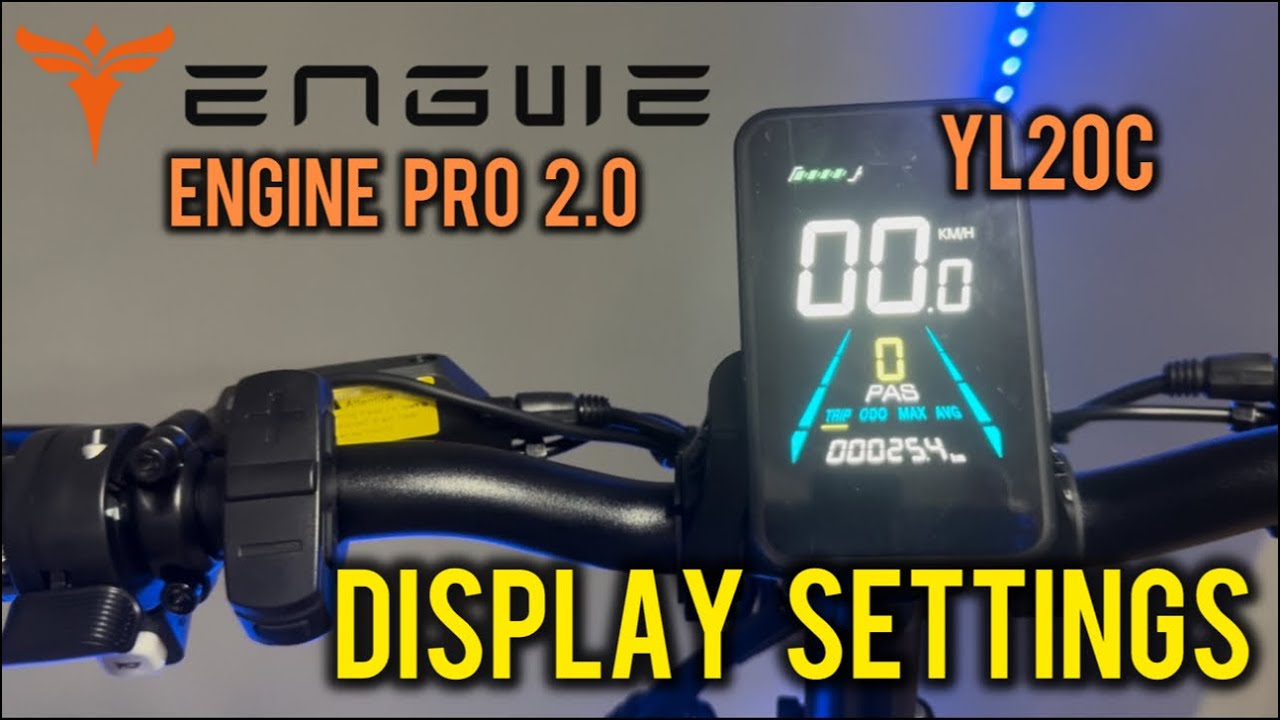 Engwe Engine Pro  2.0 - Display settings YL20C
