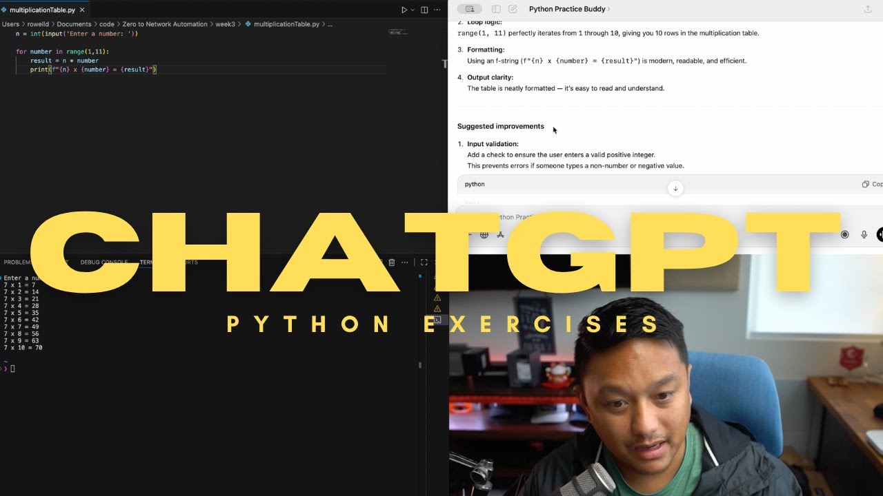 Learning Python Loops with ChatGPT