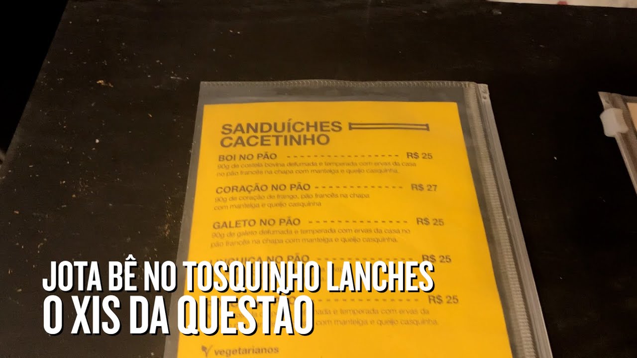 JOTA BÊ INVADERS no TOSQUINHO LANCHES • O XIS da Questão