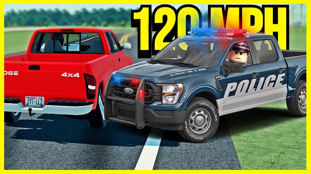 I Drove 120 MPH in front of the POLICE... (Roblox)