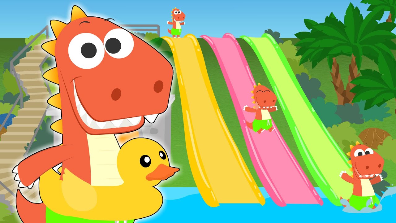 Learn with Eddie 😎🏄 How to Play Aquapark Giant Slides
