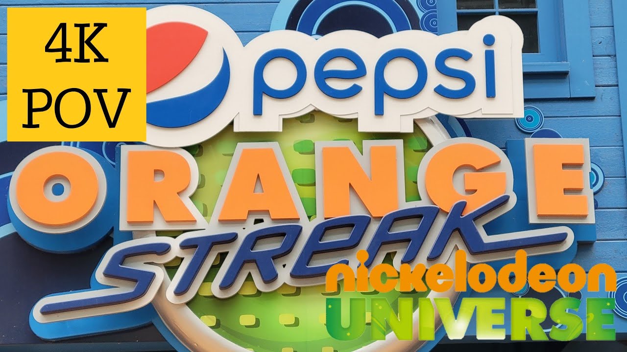 Pepsi Orange Streak On-ride Front Seat (4K POV) Nickelodeon Universe Mall of America