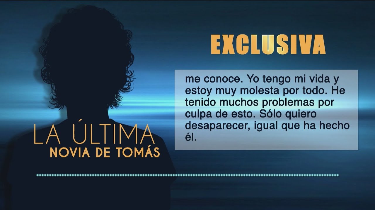 “Quiero desaparecer, igual que él”. Habla la última novia de Tomás Gimeno