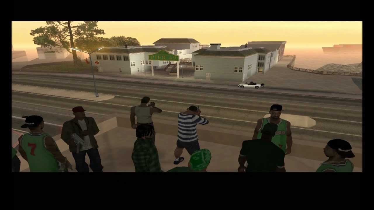 GTA SA Mission Pier 69 [Grove Street Families vs Loco Syndicate]