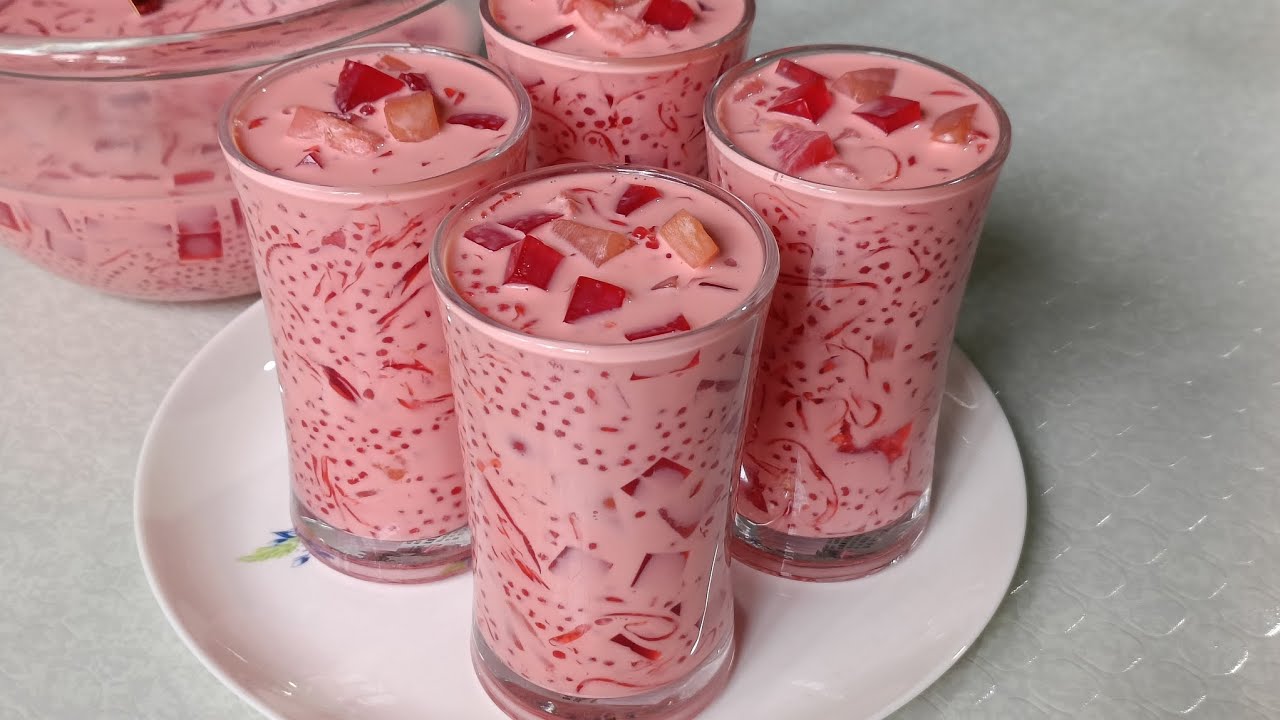 Fruity Jelly Sago Drinks 