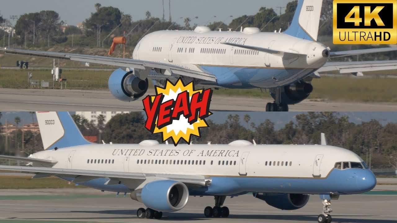 The Epic Takeoff Air Force 2 of VP Kamala Harris from LAX Airport