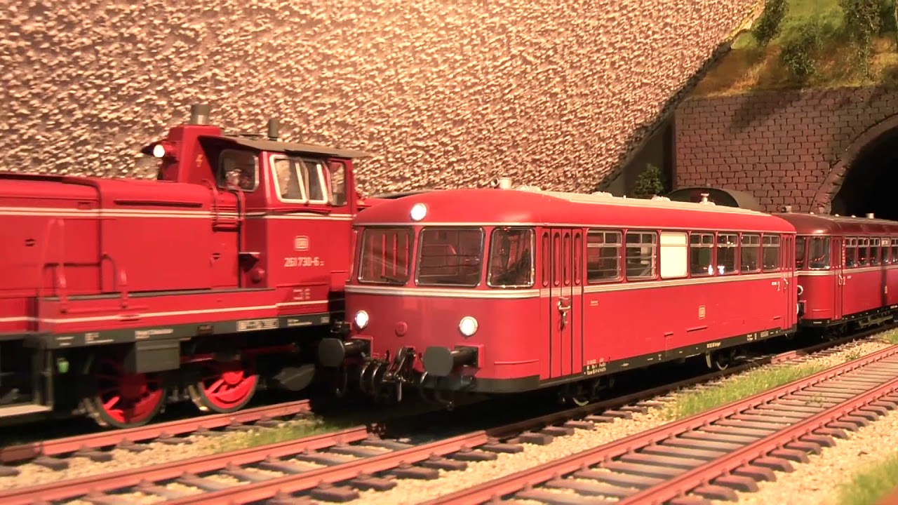 Spur1 Indoor Februar 2018:  Schienenbus VT+VS 98 im Einsatz *** ゲージ1 модели Spoor1 1:32 Gauge1