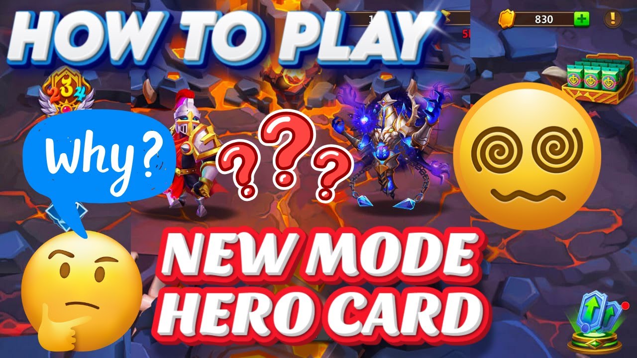 New Mode HERO CARD - How To Play - Good ? - Castle Clash