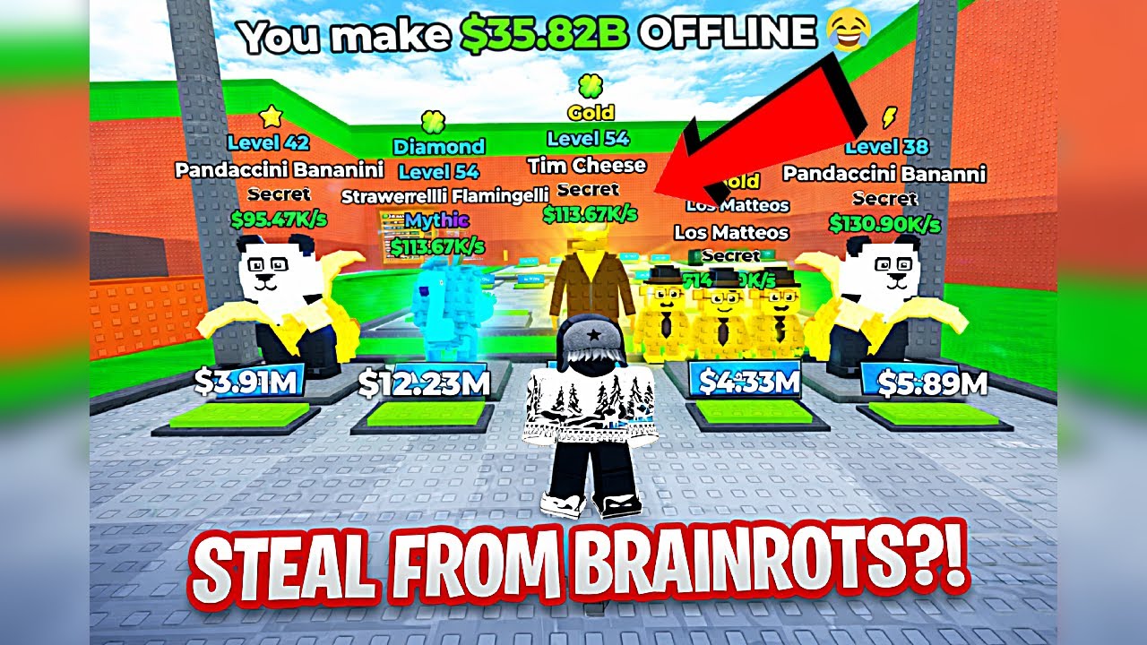 This Roblox Game Lets You STEAL FROM BRAINROTS