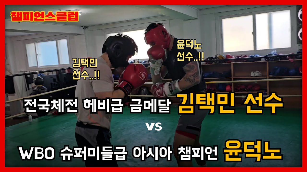 아마 복싱 헤비급 금메달 김택민 선수와 스파링을 다녀왔습니다 I WBO 아시아 챔피언 윤덕노 I #챔피언스클럽