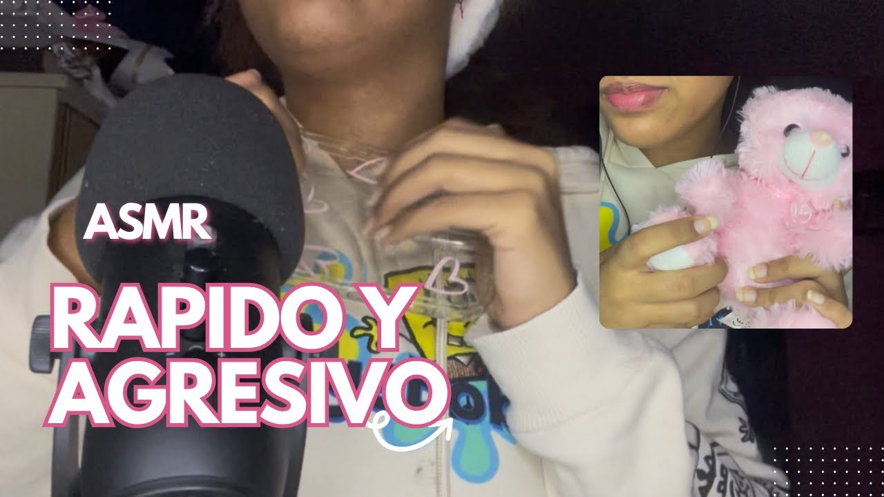 ASMR rápido y agresivo 🔥Mouth sounds y tapping EXTREMO 🫣🔥