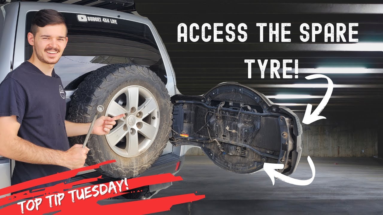 How To Access/Get to Your Rear Spare Wheel On a Pajero