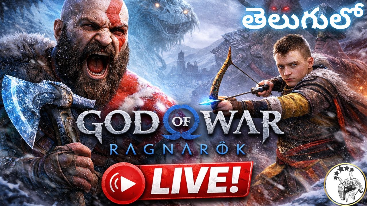 God of War Ragnarök LIVE Telugu 🔥 Kratos & Atreus Epic Battle | Telugu Gameplay