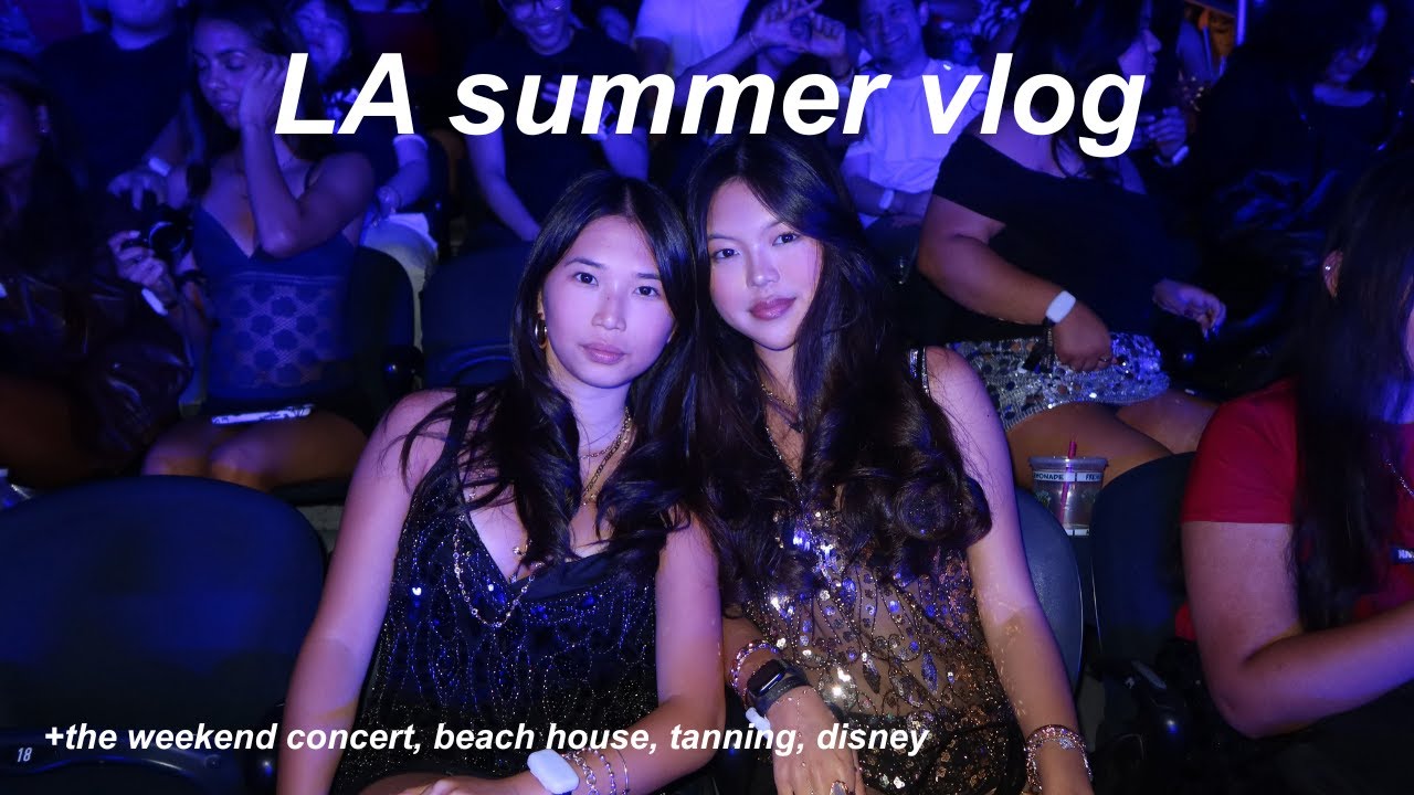 LA summer vlog || the weekend concert, flee markets, disney, newport..
