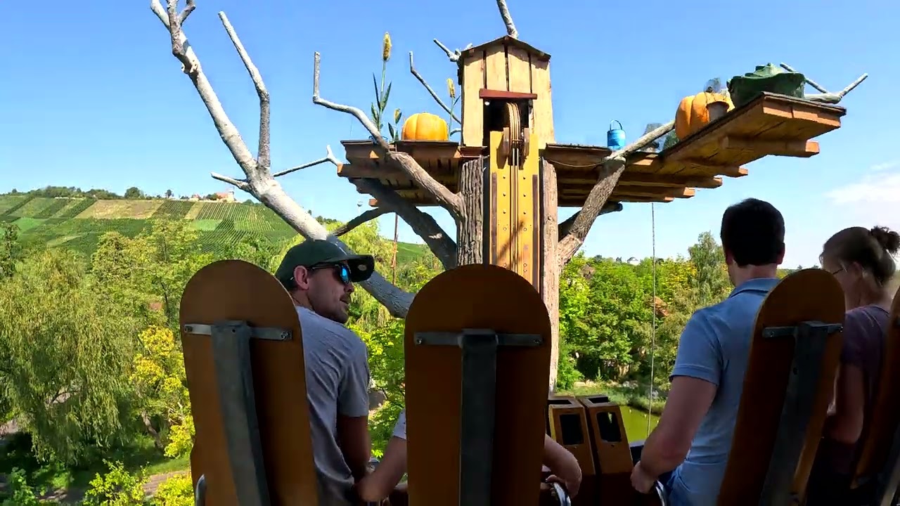 Onride (POV) Doppelter Donnerbalken Onride Erlebnispark Tripsdrill 2023